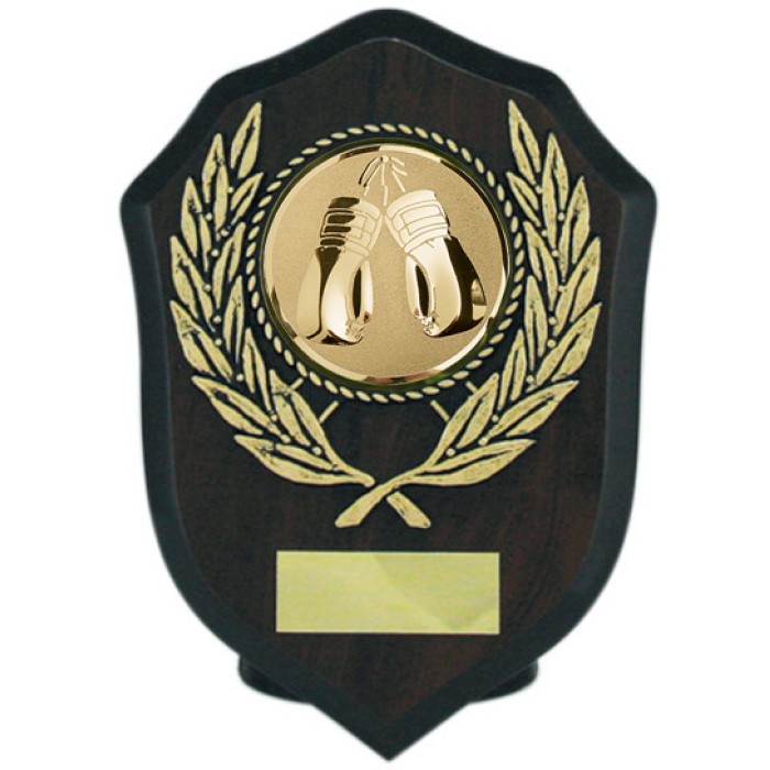 Budget boxing wooden plaque 6'' - choice of sports centre 